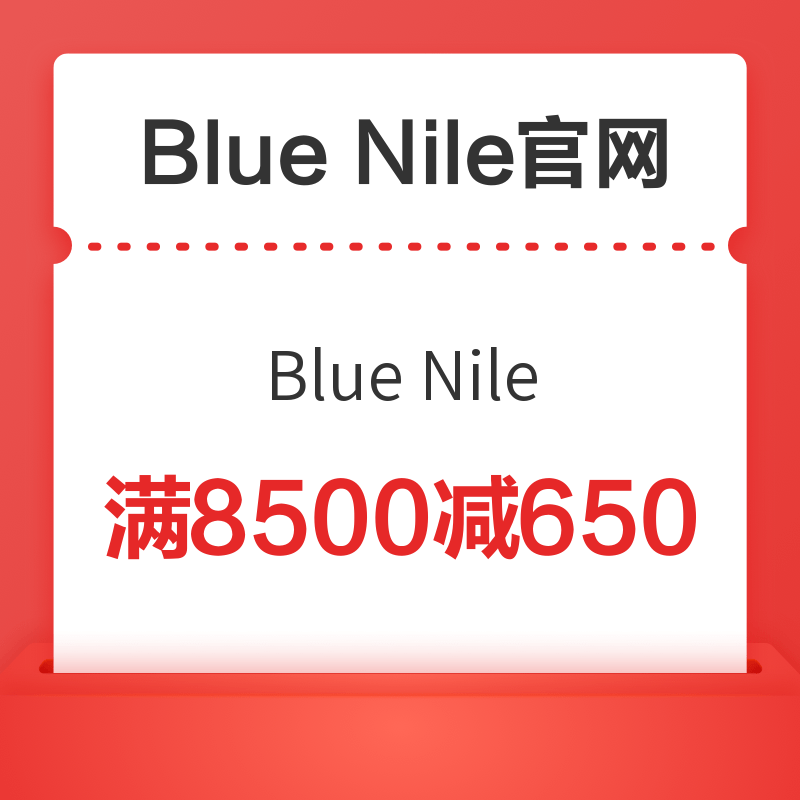 Blue Nile中国大陆官网满20000元减1600元/满12000元减1000元/满8000减650专享优惠券